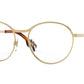 Burberry BE1337 Round Eyeglasses  1017-GOLD 53-17-140 - Color Map gold