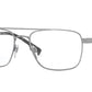 Burberry CRESCENT BE1340 Rectangle Eyeglasses  1003-GUNMETAL 59-18-145 - Color Map gunmetal