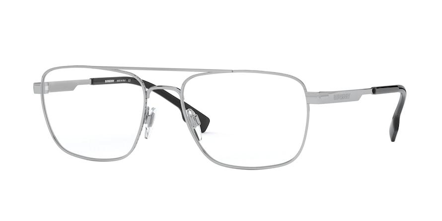 Burberry CRESCENT BE1340 Rectangle Eyeglasses  1005-SILVER 54-18-145 - Color Map silver