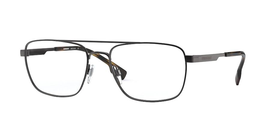 Burberry CRESCENT BE1340 Rectangle Eyeglasses  1144-RUTHENIUM 59-18-145 - Color Map gunmetal