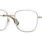 Burberry ELLIOTT BE1347 Square Eyeglasses  1309-PALE GOLD 54-18-140 - Color Map gold