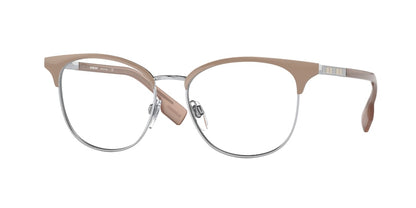 Burberry SOPHIA BE1355 Square Eyeglasses  1005-SILVER/BROWN 52-16-140 - Color Map pink