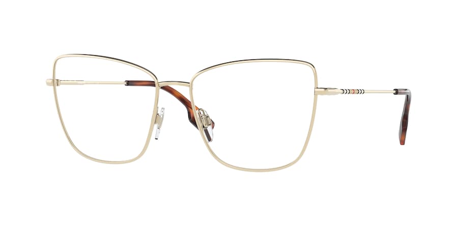 Burberry BEA BE1367 Cat Eye Eyeglasses  1109-LIGHT GOLD 55-16-140 - Color Map gold