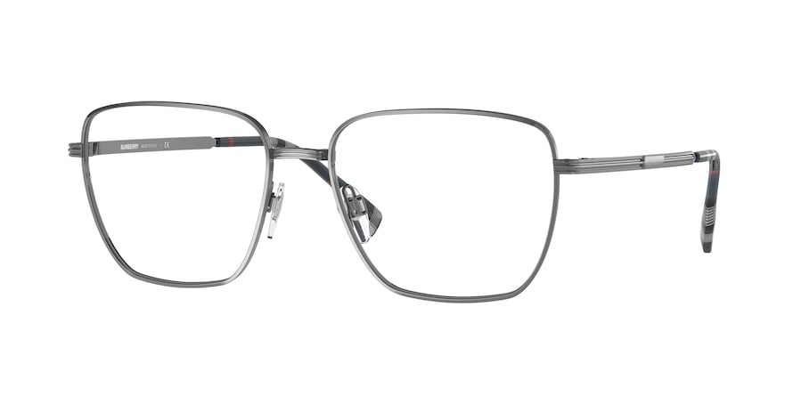 Burberry BOOTH BE1368 Square Eyeglasses  1003-GUNMETAL 56-17-145 - Color Map gunmetal
