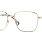 Burberry BOOTH BE1368 Square Eyeglasses  1109-LIGHT GOLD 56-17-145 - Color Map gold