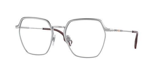 Burberry ANGELICA BE1371 Irregular Eyeglasses  1005-SILVER 52-19-140 - Color Map silver