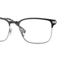 Burberry MALCOLM BE1372 Rectangle Eyeglasses  1005-BLACK 57-18-150 - Color Map black