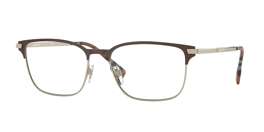 Burberry MALCOLM BE1372 Rectangle Eyeglasses  1109-BROWN 57-18-150 - Color Map brown