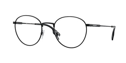 Burberry HUGO BE1373 Round Eyeglasses  1001-BLACK 51-21-145 - Color Map black