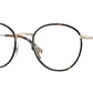 Burberry HUGO BE1373 Round Eyeglasses  1109-LIGHT GOLD/DARK HAVANA 51-21-145 - Color Map havana
