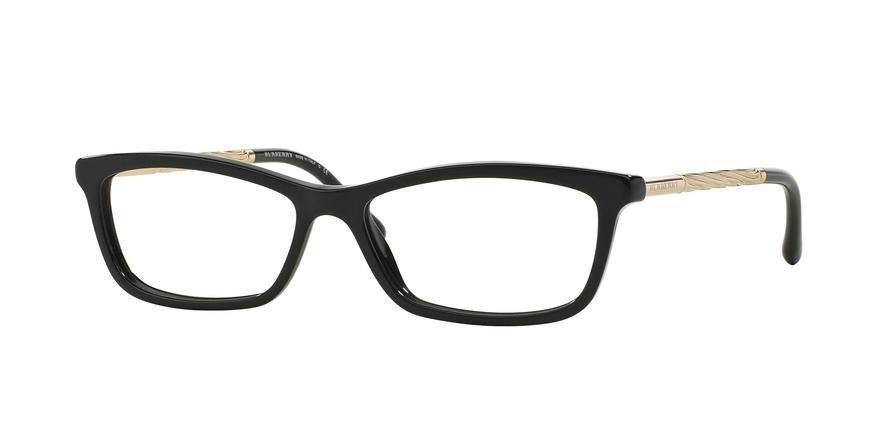 Burberry BE2190 Rectangle Eyeglasses  3001-BLACK 54-15-140 - Color Map black