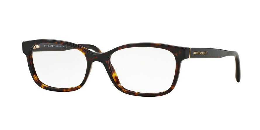 Burberry BE2201 Rectangle Eyeglasses  3002-DARK HAVANA 52-17-140 - Color Map havana