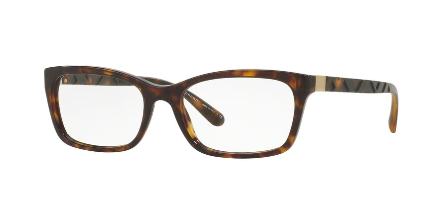 Burberry BE2220F Rectangle Eyeglasses  3002-DARK HAVANA 54-17-140 - Color Map havana