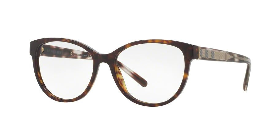 Burberry BE2229 Square Eyeglasses  3002-DARK HAVANA 52-16-140 - Color Map havana