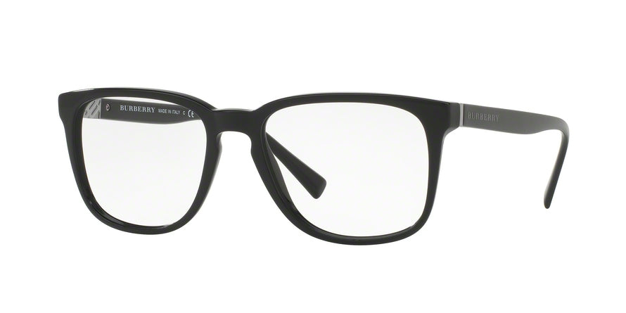 Burberry BE2239F Square Eyeglasses  3001-BLACK 55-18-145 - Color Map black
