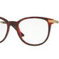 Burberry BE2255Q Square Eyeglasses  3657-TOP HAVANA ON BORDEAUX 51-18-140 - Color Map havana