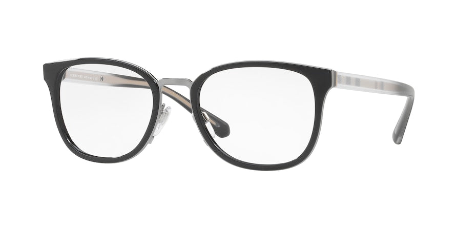 Burberry BE2256 Square Eyeglasses  3001-BLACK 53-19-145 - Color Map black