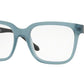 Burberry BE2262 Square Eyeglasses  3699-MATTE BLUE 55-19-145 - Color Map blue