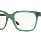 Burberry BE2262 Square Eyeglasses  3700-MATTE GREEN 55-19-145 - Color Map green