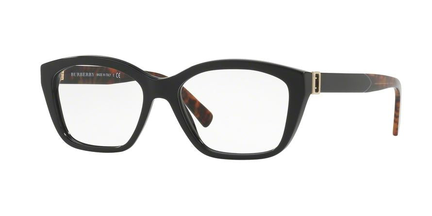 Burberry BE2265 Irregular Eyeglasses  3683-BLACK 53-16-140 - Color Map black