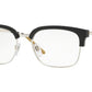 Burberry BE2273 Square Eyeglasses  3001-BLACK/SILVER 54-18-145 - Color Map black