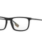 Burberry BE2288F Rectangle Eyeglasses  3464-MATTE BLACK 55-19-145 - Color Map black