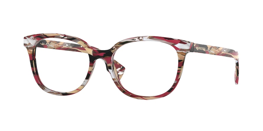 Burberry BE2291 Square Eyeglasses  3792-STRIPED CHECK 53-17-140 - Color Map multi