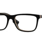 Burberry BE2292F Rectangle Eyeglasses  3798-CHECK MULTILAYER BLACK 55-18-145 - Color Map black