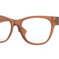 Burberry BE2301 Square Eyeglasses  3808-OPAL BROWN 51-16-140 - Color Map brown