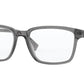 Burberry PORTLAND BE2308F Rectangle Eyeglasses  3801-TRANSPARENT GREY 53-18-145 - Color Map grey