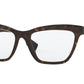 Burberry BE2309F Rectangle Eyeglasses  3830-TOP CRYSTAL ON DARK HAVANA 54-18-140 - Color Map havana