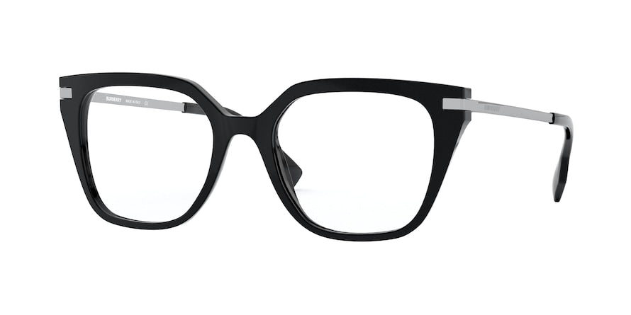 Burberry SEATON BE2310 Square Eyeglasses  3001-BLACK 52-19-140 - Color Map black