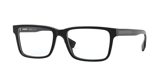 Burberry HEATH BE2320F Rectangle Eyeglasses  3862-BLACK 55-17-145 - Color Map black