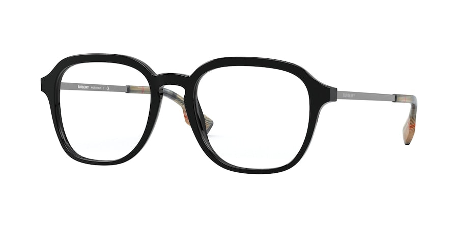 Burberry THEODORE BE2327 Square Eyeglasses  3001-BLACK 50-19-145 - Color Map black