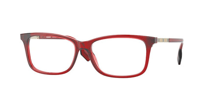 Burberry FLEET BE2337 Rectangle Eyeglasses  3495-RED 52-15-140 - Color Map red