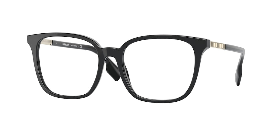 Burberry LEAH BE2338 Square Eyeglasses  3001-BLACK 51-17-140 - Color Map black