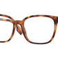 Burberry LEAH BE2338 Square Eyeglasses  3316-LIGHT HAVANA 53-17-140 - Color Map havana