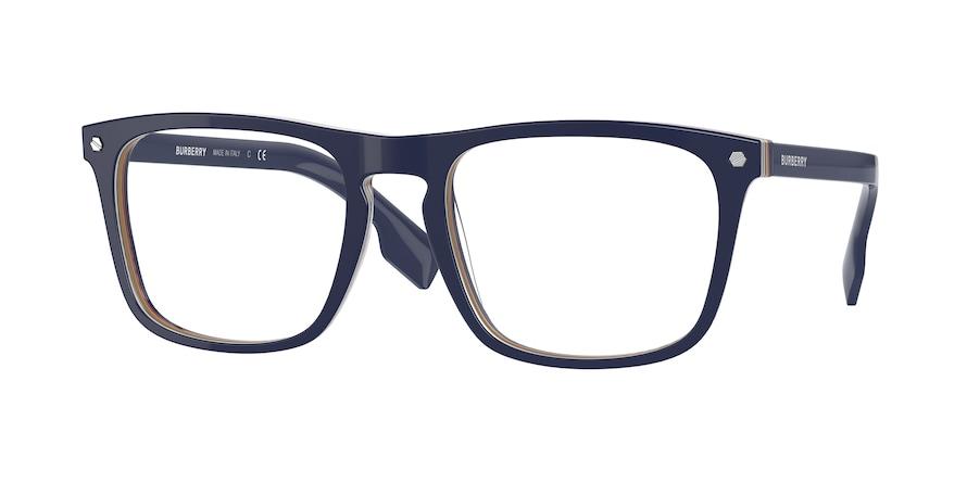 Burberry BOLTON BE2340F Square Eyeglasses  3799-BLUE 56-20-145 - Color Map blue