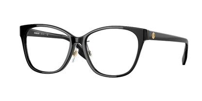 Burberry CAROLINE BE2345F Square Eyeglasses  3001-BLACK 54-15-140 - Color Map black