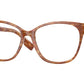 Burberry CAROLINE BE2345 Square Eyeglasses  3915-BROWN 52-15-140 - Color Map brown