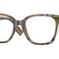 Burberry EVELYN BE2347 Square Eyeglasses  3944-VINTAGE CHECK 52-19-140 - Color Map light brown
