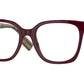 Burberry EVELYN BE2347 Square Eyeglasses  3945-BORDEAUX 52-19-140 - Color Map bordeaux