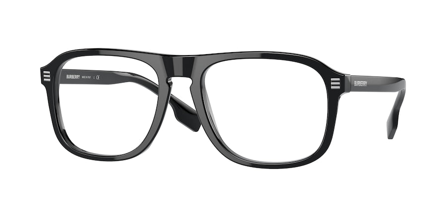 Burberry NEVILLE BE2350 Rectangle Eyeglasses  3001-BLACK 56-19-145 - Color Map black
