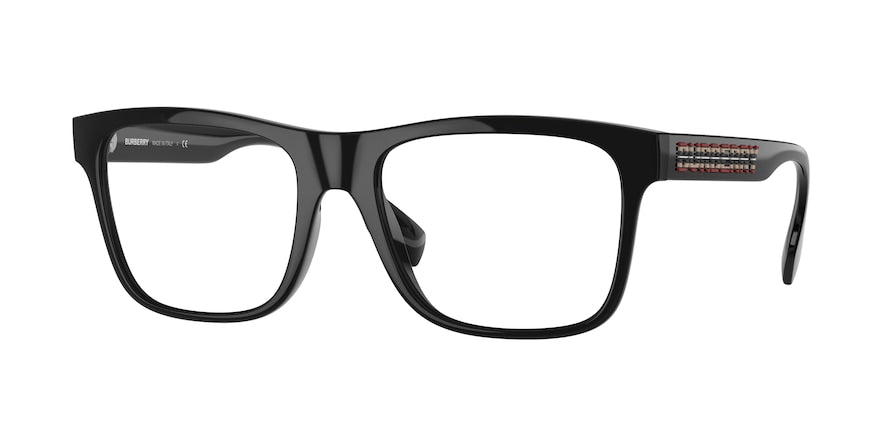 Burberry CARTER BE2353 Square Eyeglasses  3001-BLACK 55-18-145 - Color Map black