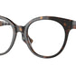 Burberry JACQUELINE BE2356F Round Eyeglasses  3991-DARK HAVANA 51-18-140 - Color Map havana