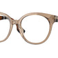 Burberry JACQUELINE BE2356F Round Eyeglasses  3992-BROWN 51-18-140 - Color Map brown