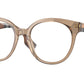 Burberry JACQUELINE BE2356 Round Eyeglasses  3992-BROWN 51-18-140 - Color Map brown