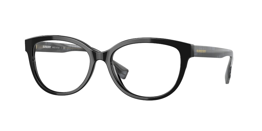Burberry ESME BE2357 Square Eyeglasses  3980-BLACK 54-16-140 - Color Map black