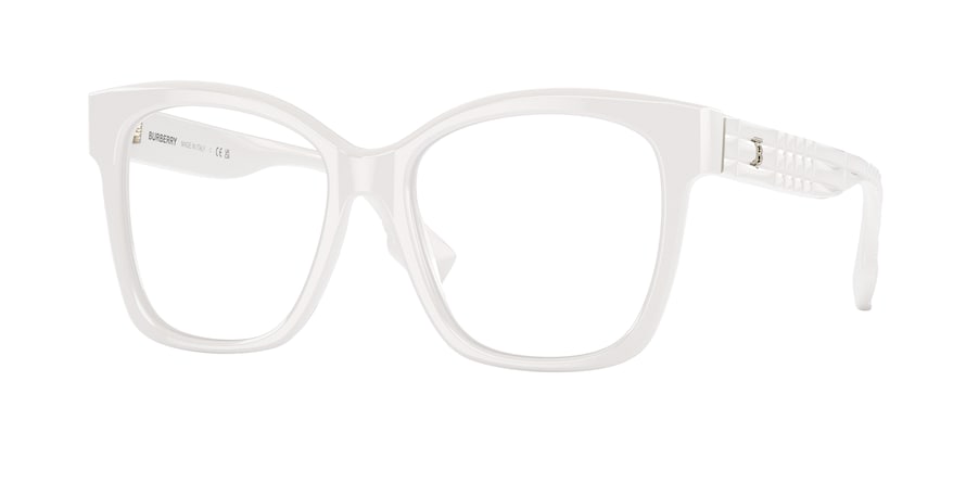 Burberry SYLVIE BE2363 Square Eyeglasses  3007-WHITE 53-17-140 - Color Map white