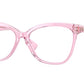 Burberry GRACE BE2364F Cat Eye Eyeglasses  4024-PINK 54-15-140 - Color Map pink